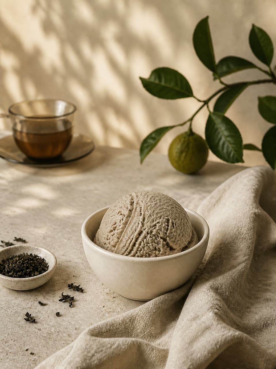 Earl Grey botanical ice cream