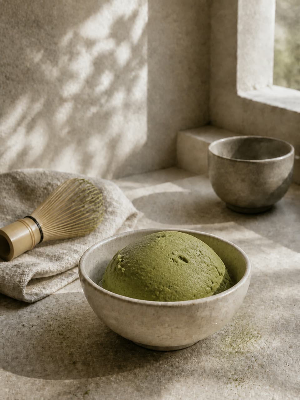 Matcha botanical ice cream